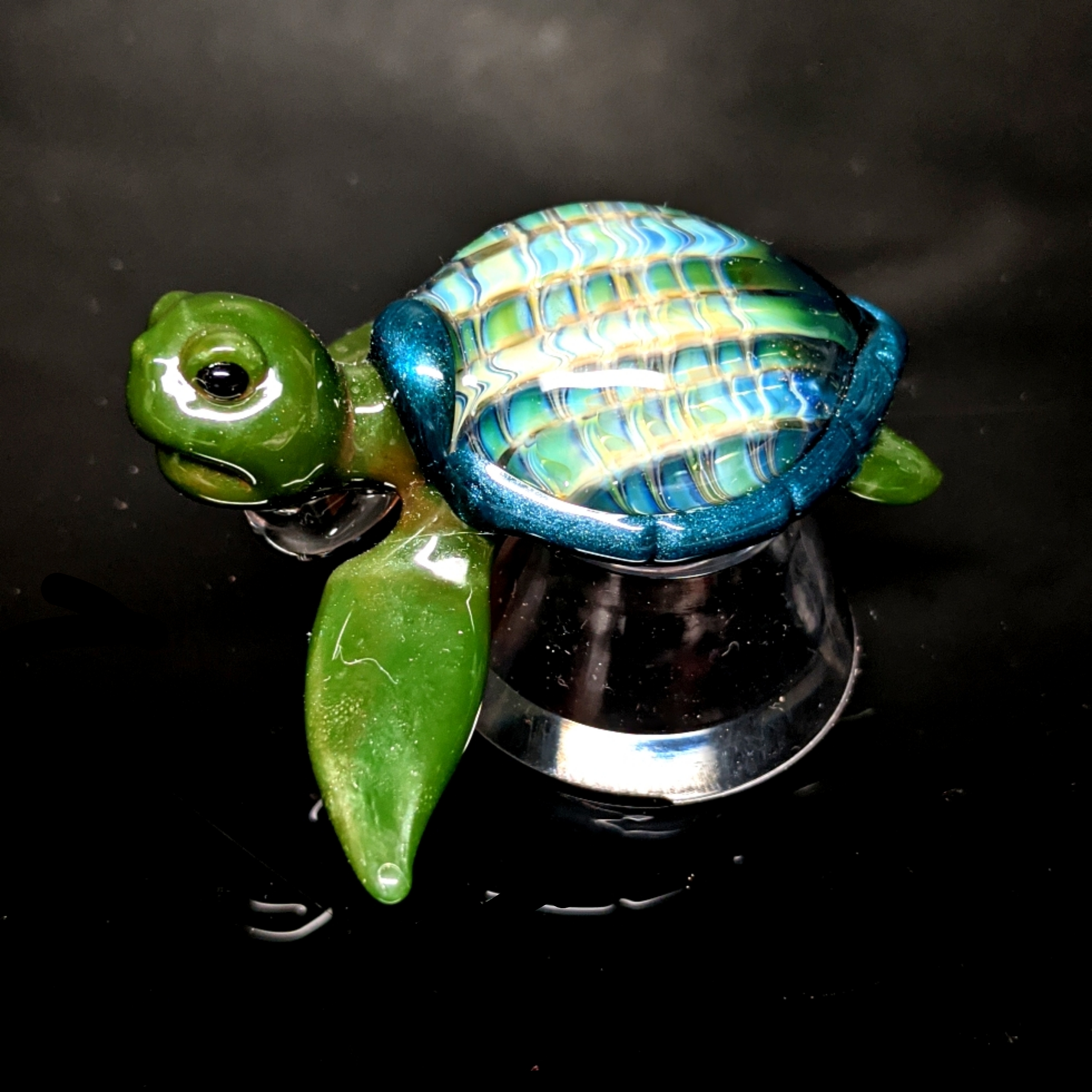 Turtle Time Glass