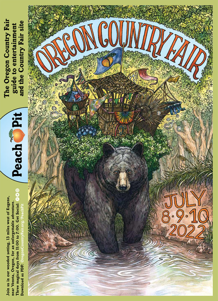 2022 Oregon Country Fair Peach Pit