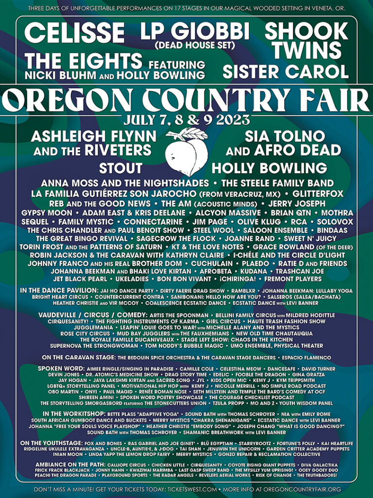 A Celebration of Art, Music, Earth & Family Oregon Country Fair