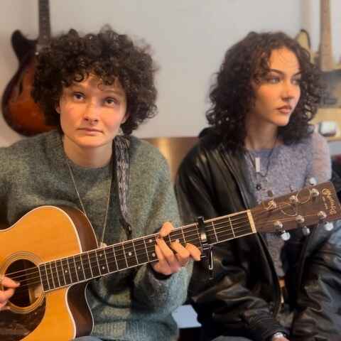 Acoustic guitar and vocals, harmonies, originals by sisters!